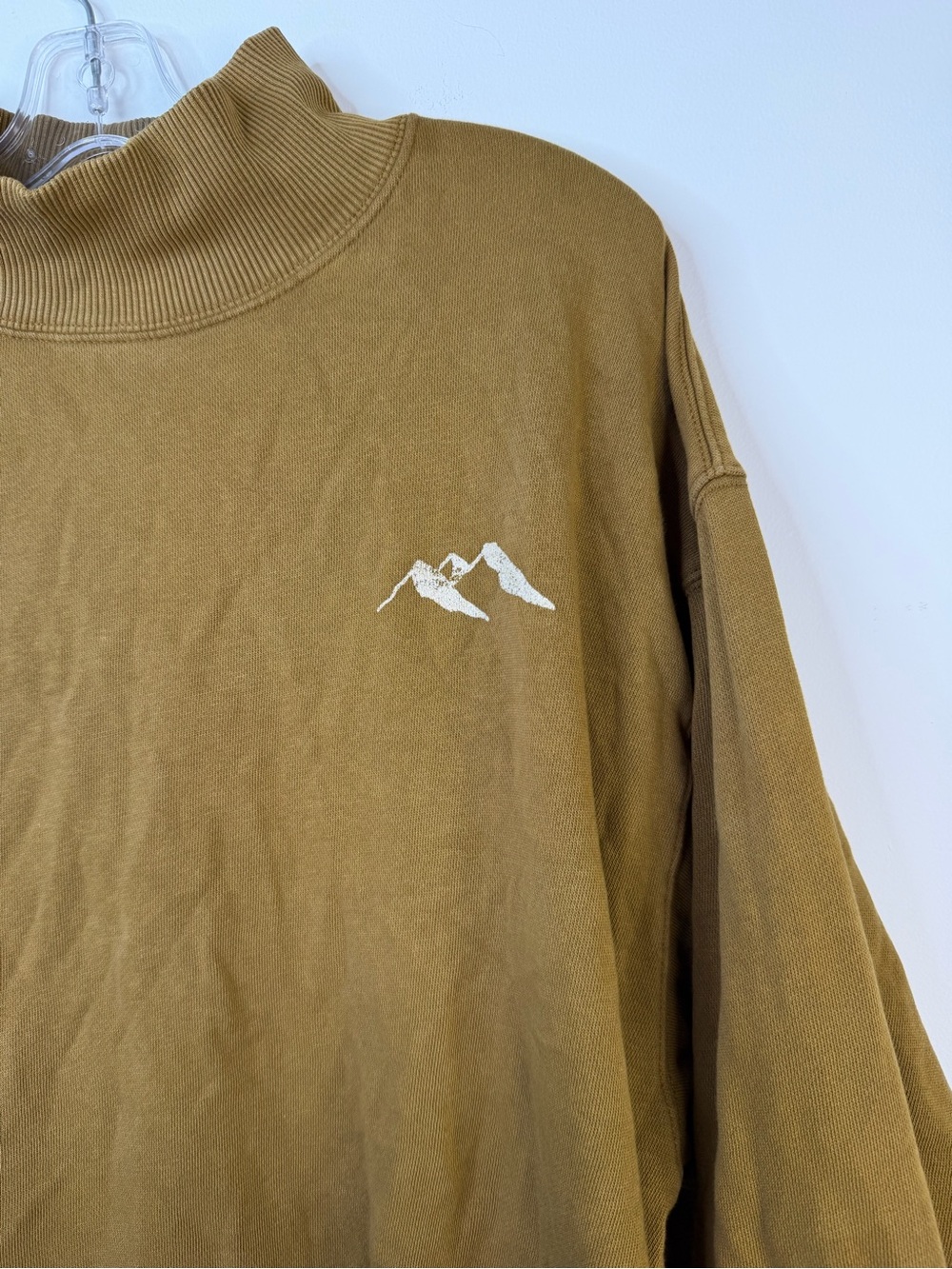 Aerie Mountain Season Oversized Mock Neck Sweatshirt Brown XL - Picture 9 of 9